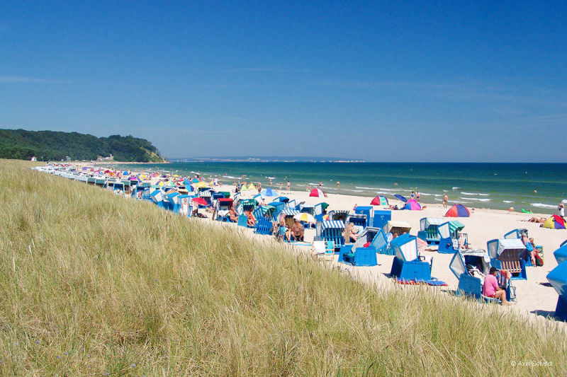 Der feinsandige Ostseestrand in Baabe